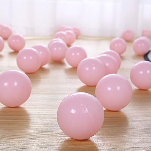PlayMaty Ball Pit Balls - 2.75inches Plastic Phthalate & BPA Free Balls Crush Proof Stress Balls Swim Pit Fun Toy with Storage Bag for Baby Playhouse Birthday Party DecorationPack of 50