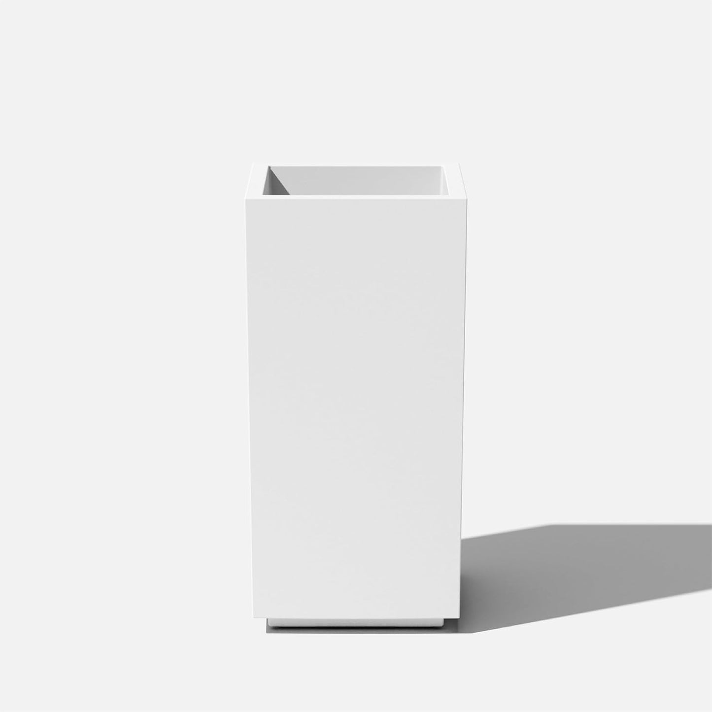 Veradek Block Series Pedestal Planter - Tall Planter for Indoor or Outdoor Front Porch | All-Weather Use with Removable Insert Bucket | Modern Décor for Flowers, Tall Trees, Faux Plants