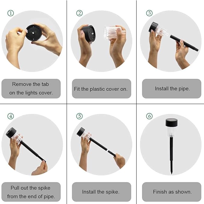 MAGGIFT 12 Pcs Solar Pathway Lights Solar Powered Lights, Outdoor Change Color Automatically Solar Landscape Lights for Lawn, Patio, Yard, Walkway, Deck, Driveway and Garden, RGB Color Changing