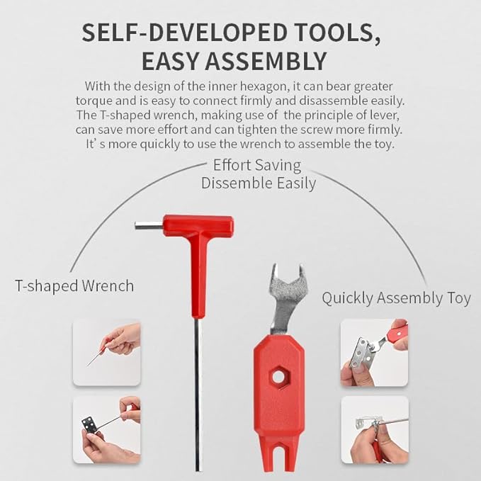 Erector Set for Boys Age 8-12,4 Mini Metal Model Set for Kids,Engineering Metal Building Kit,Learning Construction Truck Building Toys for Boys Age 8-12 DIY STEM Educational Gifts (330pcs)