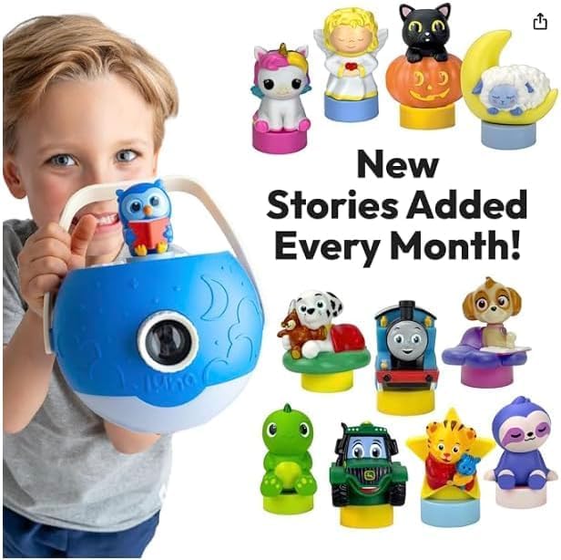 Kids Book Projector - 5 Read-Aloud Stories, 5 Songs, Night Light & Soothing Dream Music | Children Ages 3+ Storytime Projector for Kids & Toddlers | Educational Toys & Gifts Paw Patrol