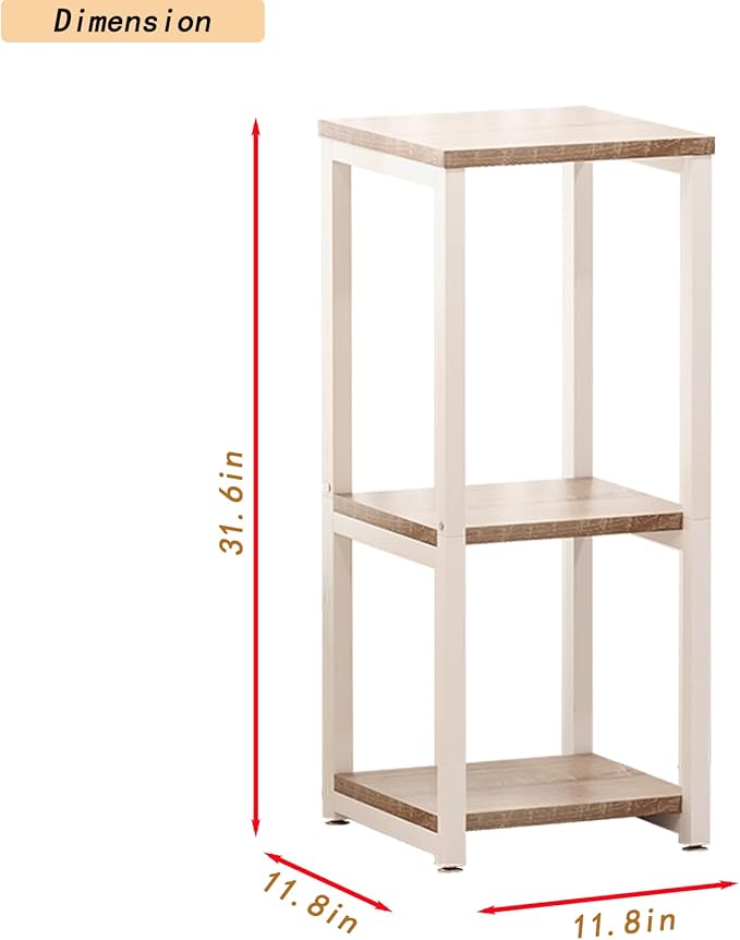 Plant Stand Indoor Corner Tall 3 Tier Metal Modern Flower Storage Plant Stands Holder for Living Room Balcony Garden,White (3 Tier-White)