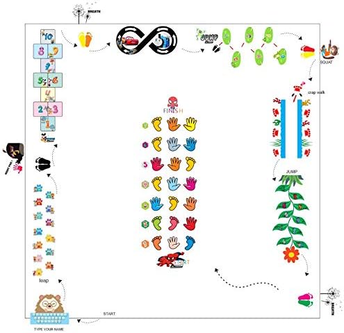 Classroom Decor Sensory Path Decals for Floor & Wall - Solar System Space Exploring Hopscotch Floor Stickers for Boosting Gross Motor Skills