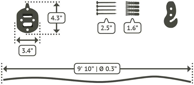 LA SIESTA® - XL King Habana Cotton Hammock Chair & CasaMount - Hanging Chair w/Suspension Kit for Walls Ceilings & Square Beams - Indoor Outdoor Swing Hanging Chair Bedroom Patio Balcony - Zebra
