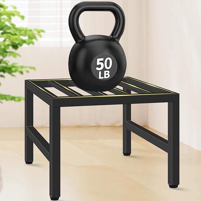 Plant Stand Indoor Outdoor, Heavy Duty Wrought Iron Pedestal Stands Metal Plant Stand for Indoor Outdoor, Sturdy Low Flower Stand Display Planter Shelf, 1pcs, Black