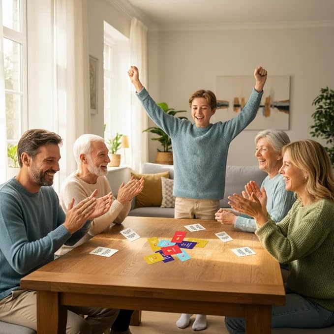 SHIMANY Over The Hill Hilarious Party Card Game for Boomers & Youngsters. Great for Birthdays, Family Gatherings & Adult Game Night