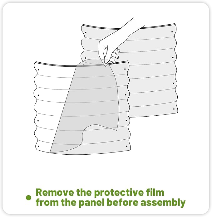 SnugNiture Galvanized Raised Garden Bed Outdoor, 2 Pcs 4x2x1ft Oval Metal Planter Box for Planting Plants Vegetables, Silver