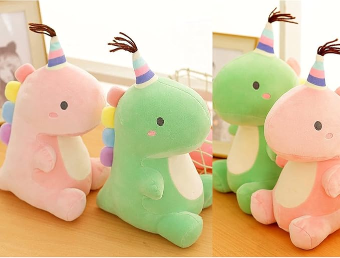 Stuffed Animal Plush Toys, Cute Dinosaur Toy, Soft Dino Plushies for Kids Plush Doll Gifts for Boys Girls (Blue, 9 Inch)