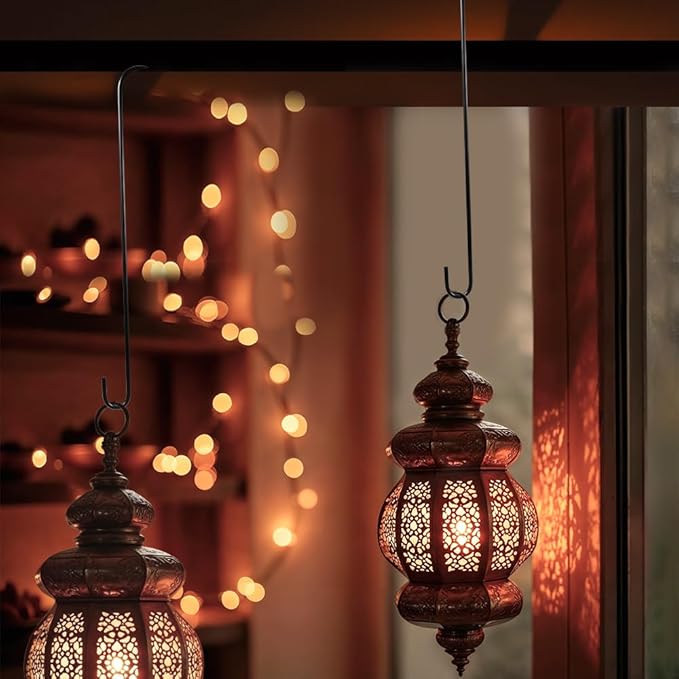 Vindar 4 Pack 16.5 Inches Bird Feeder Hook Extra Large S Hooks Heavy Duty Hooks Hangers for Tree Branch, Bird Feeder, Hummingbirds Feeders, Bird House, Office, Wind Chimes, Lanterns, Gardening Tools