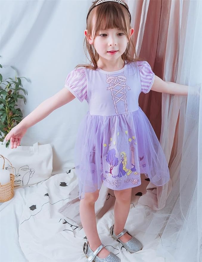 Dressy Daisy Princess Dress Up Clothes Halloween Fancy Party Tulle Skirt Summer Outfit for Baby & Toddler Girls
