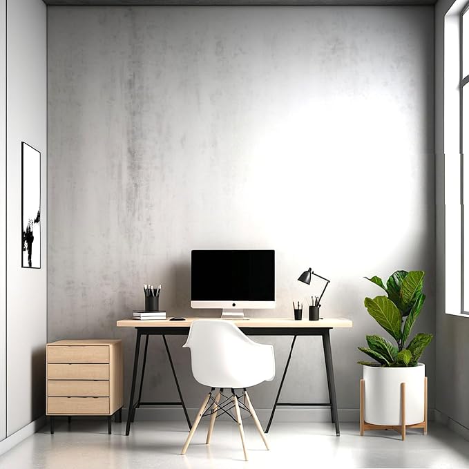 Fox & Fern Bamboo Plant Stand — 14.9 Inch Fixed Size Wooden Mid Century Planter Stand for Indoor Plants; Extra Large Flower Pot Holder for Indoor Big Pots; Plug In Design; Two Height Options - Bamboo