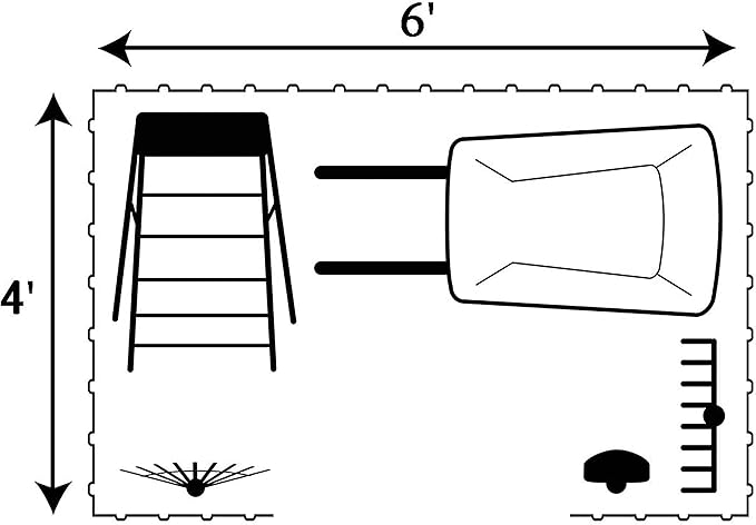Cover It 6' x 4' Galvanized Steel Outdoor Storage Shed with Pent Roof and Lockable Sliding Doors, Weather-Resistant Steel Storage Shed for Backyards, Gray
