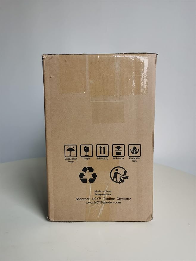 NCYP Geometric Glass Terrarium Planter for Succulent, Small Cacti - 6.5" x 5.7" x 9.8" Black Irregular Opened Container Pot, Indoor Home Garden Office Tabletop Decor (No Plants, No Door)