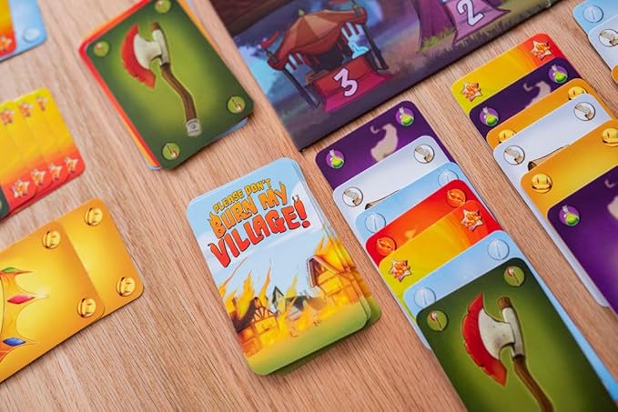Fireside Games Please Don’t Burn My Village Ages 10+ | 2–5 Players | Competitive Gameplay | Strategic Card Game