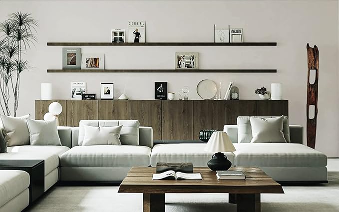 Dimoon 236''x17.7'' White Peel and Stick Wallpaper Contact Paper Modern Self Adhesive Wall Paper Removable Renter Friendly Textured Solid Color Shelf Cabinet Vinyl Roll (236''x17.7'',Off-White)