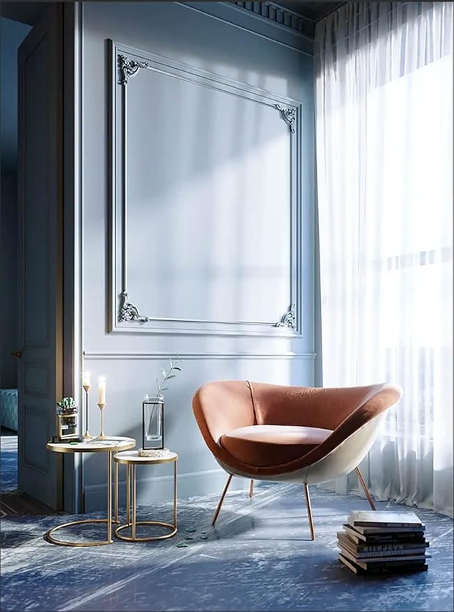 Dimoon 787''x17.7'' Blue Peel and Stick Wallpaper Contact Paper Modern Self Adhesive Wall Paper Removable Renter Friendly Textured Solid Color Shelf Cabinet Vinyl Roll (787''x17.7'',Blue Grey)