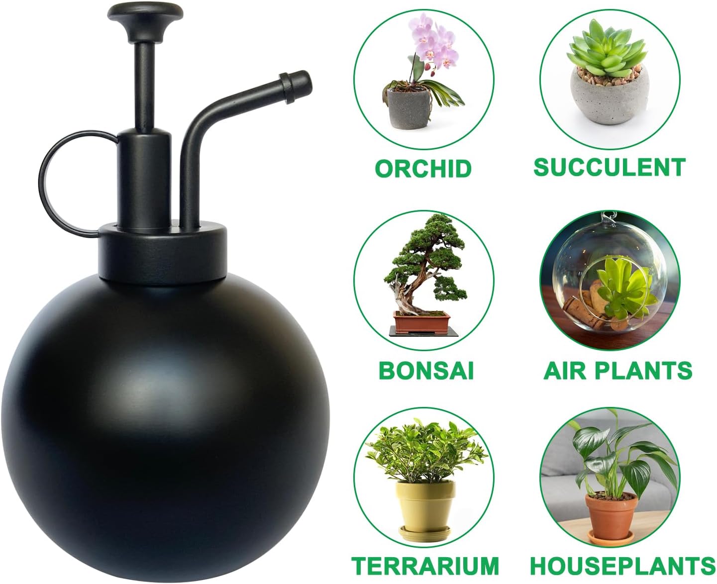 Plant Misting Bottle Stainless Steel Plant Sprayer, Small Watering Can Plant Misting Bottle Modern Gardening Tools for Indoor Potted Plants Watering and Misting