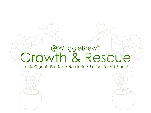 Organic Liquid Fertilizer Concentrate from Worm Castings. Non-Toxic, All-Purpose, Plant Food for Gardens, Vegetables, Fruits, Houseplants, Seed Starters, and Ornamentals. Makes 8 Gallons.