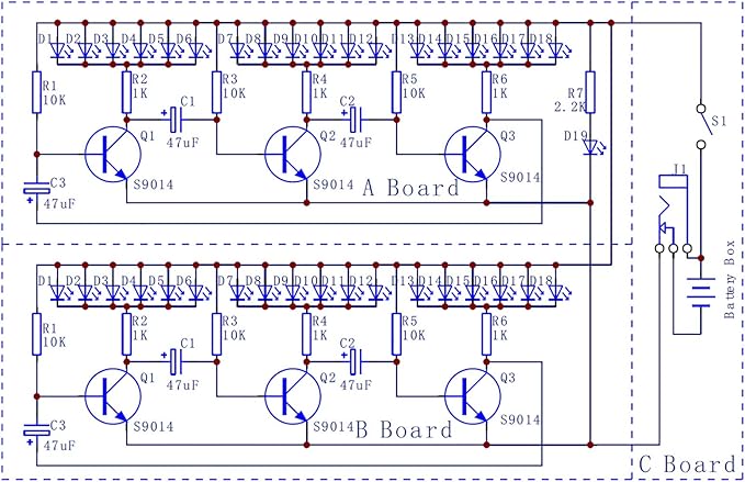 Gikfun Christmas Tree 3D Xmas Tree Led DIY Kits 7 Color Flash Circuit LED EK1697 (Pack of 2)