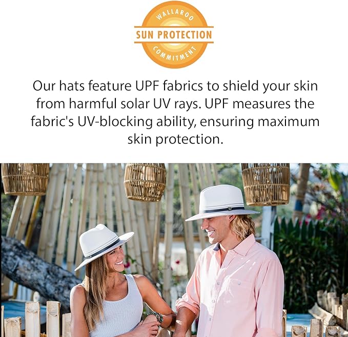 Wallaroo Hat Company – Women’s Petite Catalina Sun Hat – Wide Brim, Natural Fiber, Adjustable Sizing for Smaller Crown Sizes