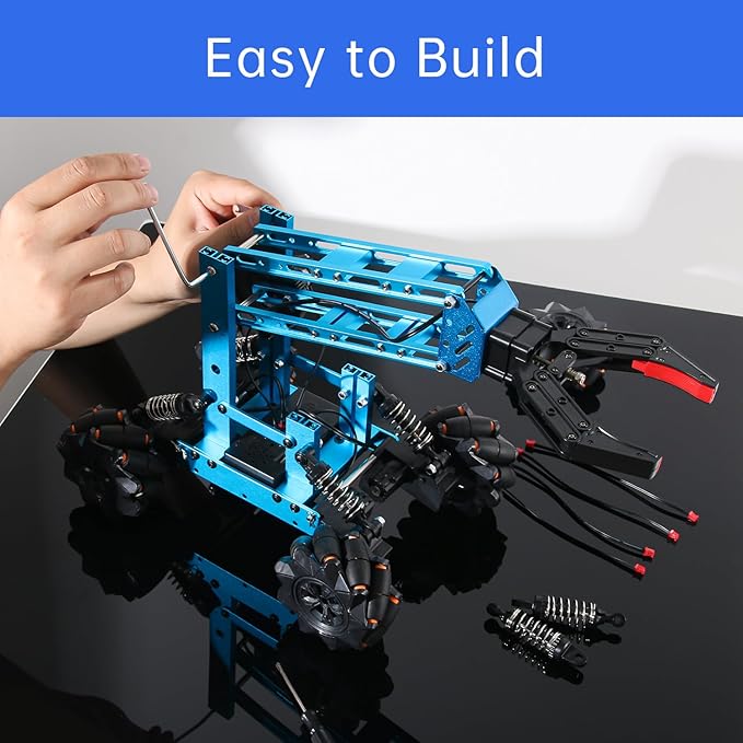 VANLINNY Robot Arm,STEM Project for Boys Age 8-12,Robotic Kit for Aged 12-16,Educational Science Kits for Kids,Building Experiment Robotics Set Project Gifts for 8 9 10 11 12 Years Old Teens.