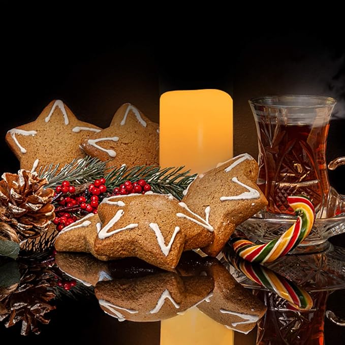 iZAN 1 PCS Outdoor Flameless LED Pillar Candle with Remote & Timer - Long Lasting Waterproof Flickering Battery Operated Electric Candle for Christmas Lantern Party Wedding Decoration 3"x7"