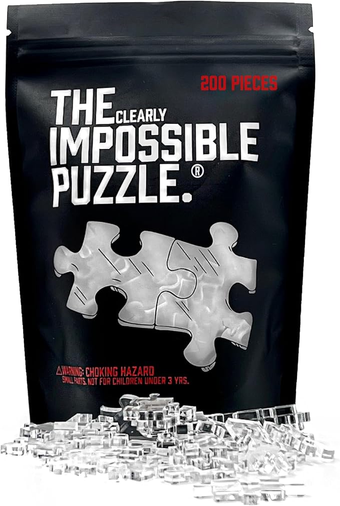 The Clearly Impossible Puzzle 100, 200, 500, 1000 Piece Hard Puzzles - Cool, Difficult & Funny for Adults
