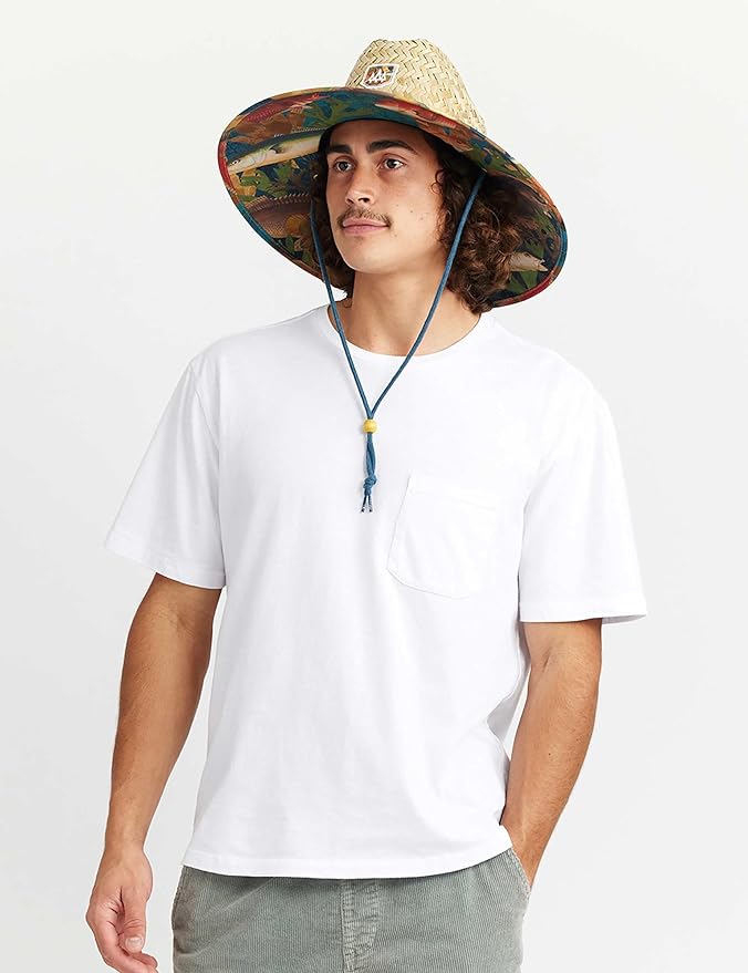 Straw Hat for Men & Women | Lifeguard Hat, Beach Hat & Sun Hat | UPF 50+ Wide Brim for Sun Protection | One Size | Hemlock