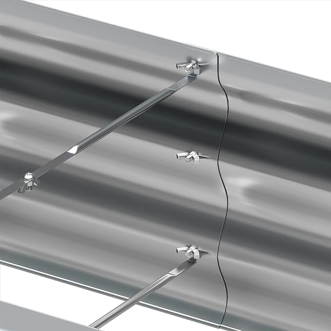 KFN Galvanized Raised Garden Bed,Raised Garden Bed Kit-Oval Metal Flower Box,Large Planter Vegetable Box Outdoor,Planting for Vegetables,Flower,Herb,12FT,0.7mm