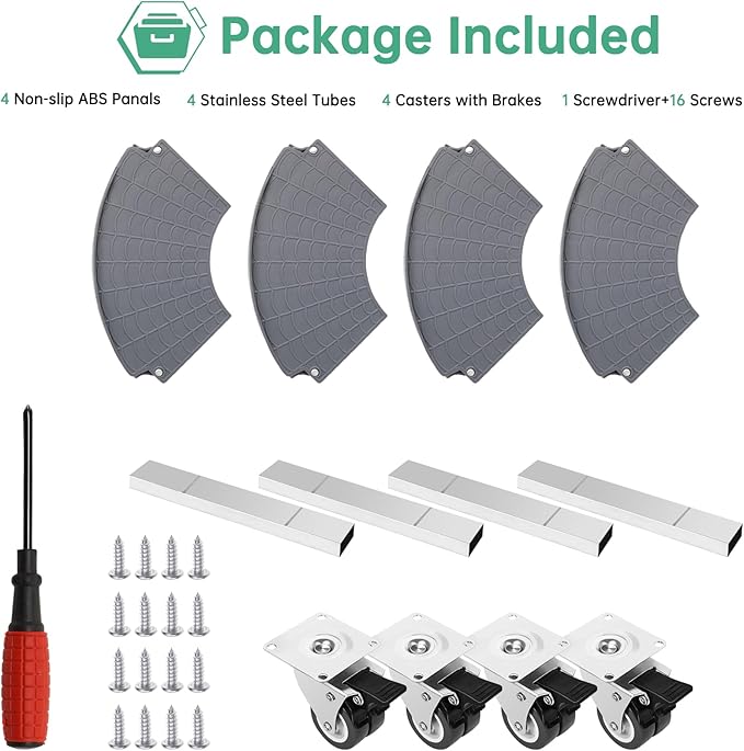 W B D WEIBIDA 2 Pack Plant Caddy with Wheels Heavy Duty Rolling Plant Stand Plant Roller Base for Large Planter Indoor Outdoor Round Dolly Cart with Casters