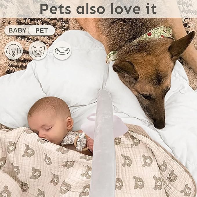 5-in-1 Thick & Plush Baby Play Gym, Play Mats for Floor, Tummy Time Mat with 6 Toys, Cat and Dog Bed, Convertible Stage-Based Developmental forToddler, Ball Pit, Pet Cushion, Cloudico