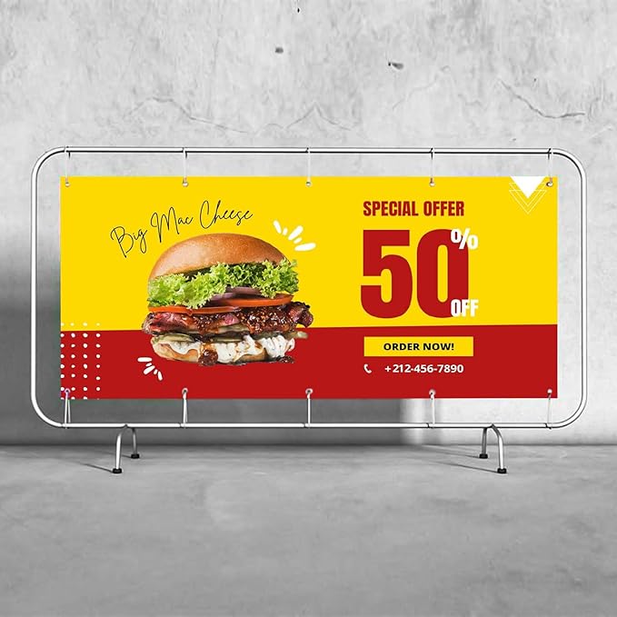 Personalized Passion Vinyl Banner 3' x 15' - Customized Banner for Business, Graduation, Birthday Parties - Indoor/Outdoor Use - Full Color 13oz Vinyl Custom Signs with HD Printed Text, Photos