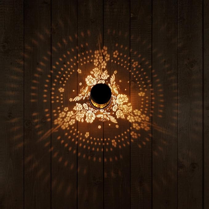 2 Pack Hummingbird Solar Lanterns Outdoor Waterproof, Metal Hanging Lights Decorations for Garden Yard Lawn Patio, Hummingbird Gifts for Women Mom Grandma Sister for Mother'Day Christmas