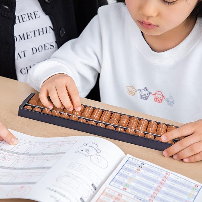 Yellow Mountain Imports Digit Standard Abacus 10.5 Inches - Professional 17 Column Soroban Calculator (Functional and Educational Learning Tool)