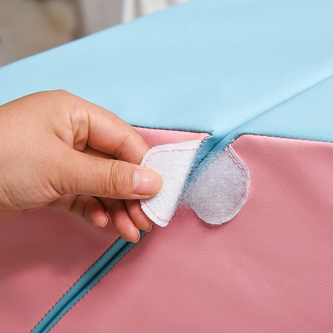 Qaba Toddlers Climbing Toys, Foam Climbing Blocks, 2 Pieces PU Leather Soft Play Set Indoor for Crawling or Sliding Aged 1-3 Years, Multicolor