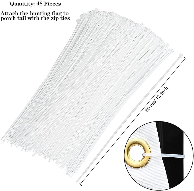 USA Pleated Fan Flag American US Bunting Flag Patriotic Half Fan Banner Flag with Canvas Header and Brass Grommets for 4th of July Memorial Day Indoor Outdoor Decoration (14, 1.5x3 Feet)