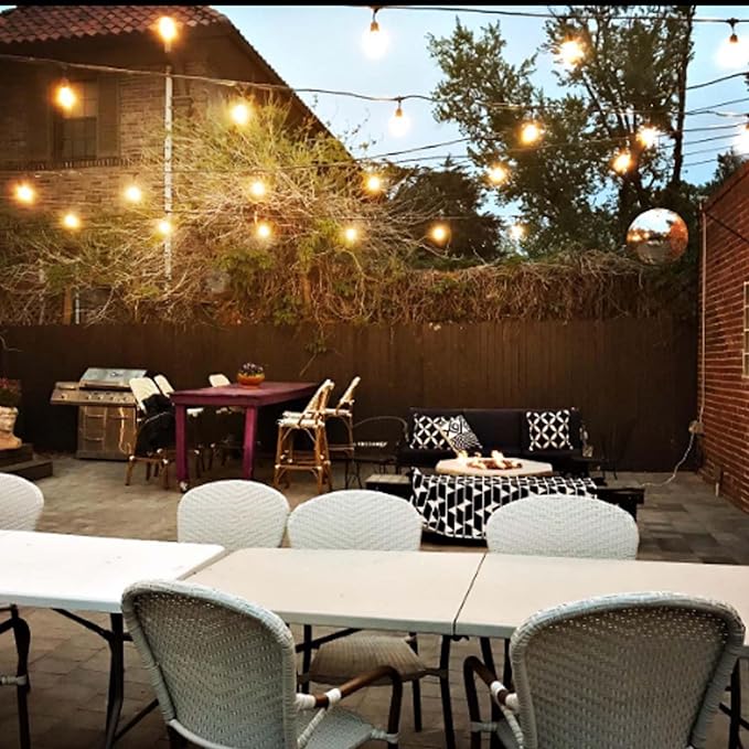 Banord 5 Pack Dimmable 2W S14 Replacement LED Bulbs, 2700K Warm White Waterproof Outdoor String Lights Vintage LED Filament Bulb, Shatterproof E26 Screw Base Edison Light Bulbs