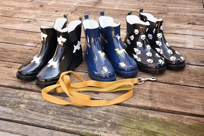 NORTY - Womens Ankle Rain Boots - Ladies Waterproof Winter Spring Garden Boot runs ½ size large