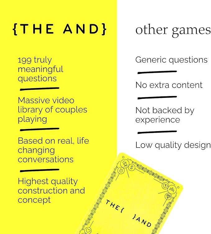 (THE AND) Good Vibes Edition - 199 Laugh Out Loud Conversation Cards for Friends, Family, Couples - Fun Icebreaker Cards to Connect - Stress Free Talking Game to Inspire Storytelling by The Skin Deep