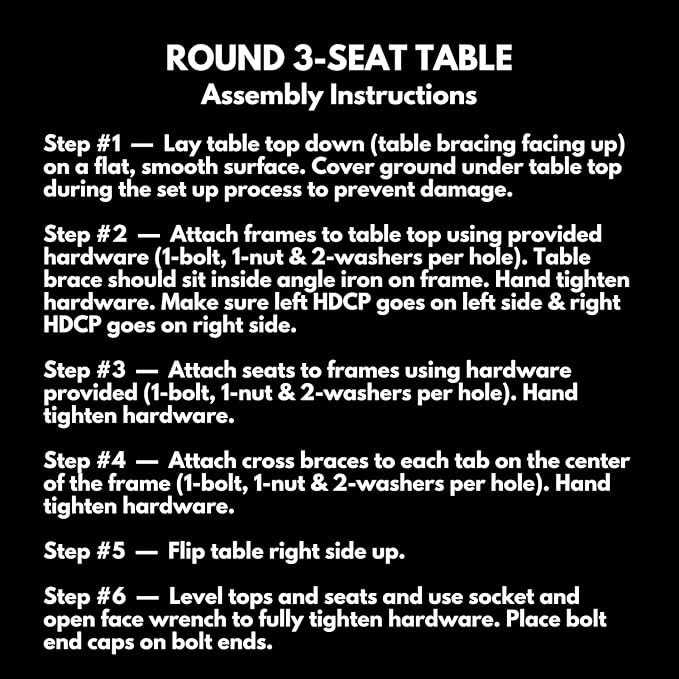 Heavy-Duty Portable Outdoor Picnic Table with Umbrella Hole, Punched Steel Patio Dining Furniture Made in America (46" Round Top, Textured Dark Blue)