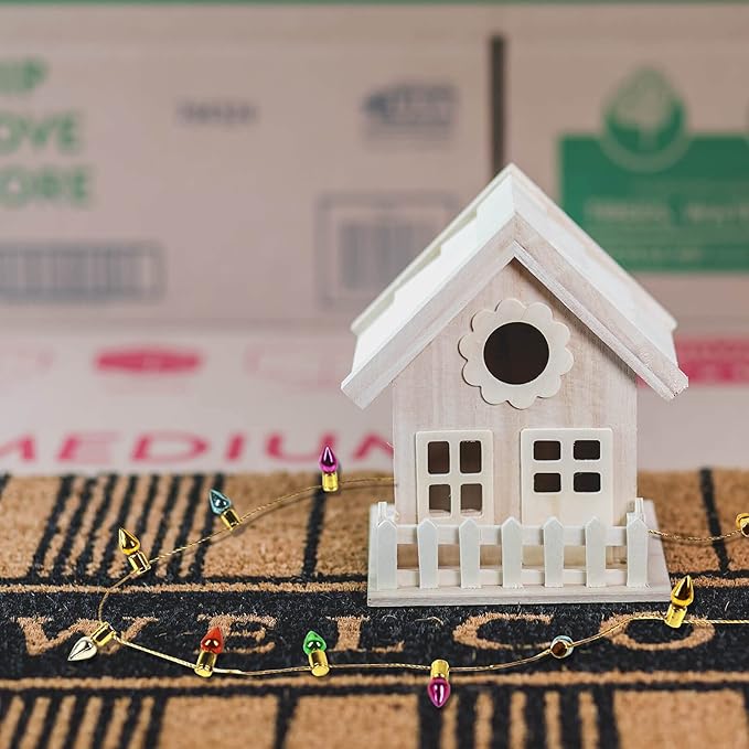 Orgrimmar Fake Light String Christmas Decoration Doll House Miniature Furniture Accessories String Lights (10m/394inch)