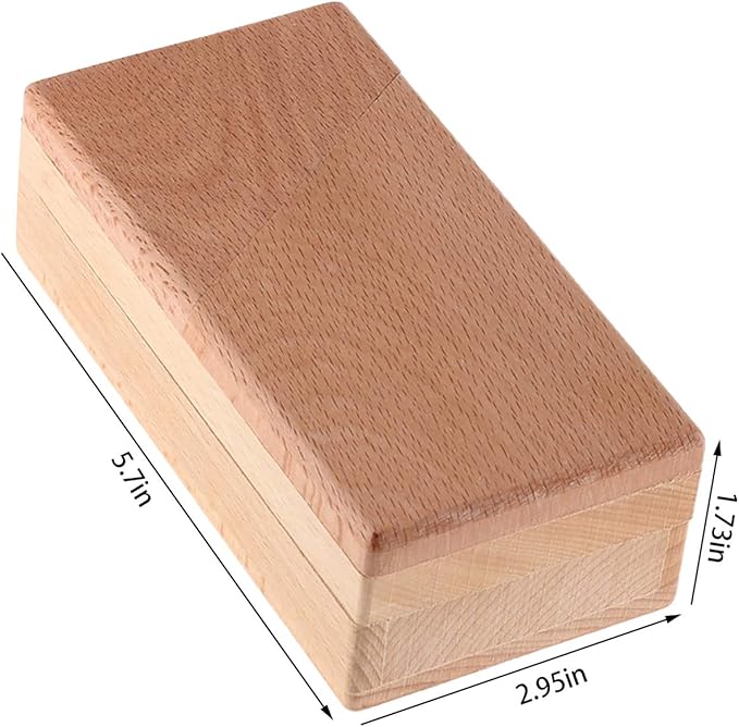 Gift Card Money Holder Puzzle Gift Case Box Big Secret Opening Impossible Box Puzzle Handmade 3D Brain Teaser Puzzle Magic Wooden Mysterious Box Gift Box Cube Game Box IQ Toys by AHYUAN (Natural)