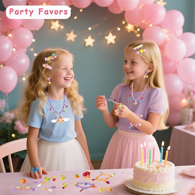 Xgmadiles Party Favors for Kids 3-12Y - 30Pack Mini Building Blocks Set for Goodie Bags Stocking Stuffers Classroom Prizes Birthday Gifts, Creative DIY Jewelry Making Kits for Girls