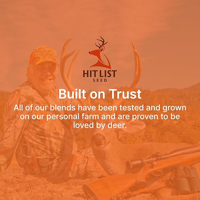 Screening Food Plot Seeds for Deer - Annual Mix - Egyptian Wheat, Sorghum (Grain/Sudangrass) - Spring, Summer & Fall Planting - 3 lbs