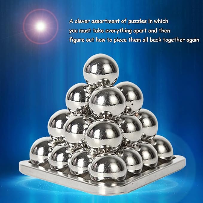 6 Pcs Brain Teaser Metal Wire Puzzles, Mind IQ Test Unlock Toy, Interlock Challenge Puzzle Game Educational Toy Gift for Boys Girls Teens Adults, #C