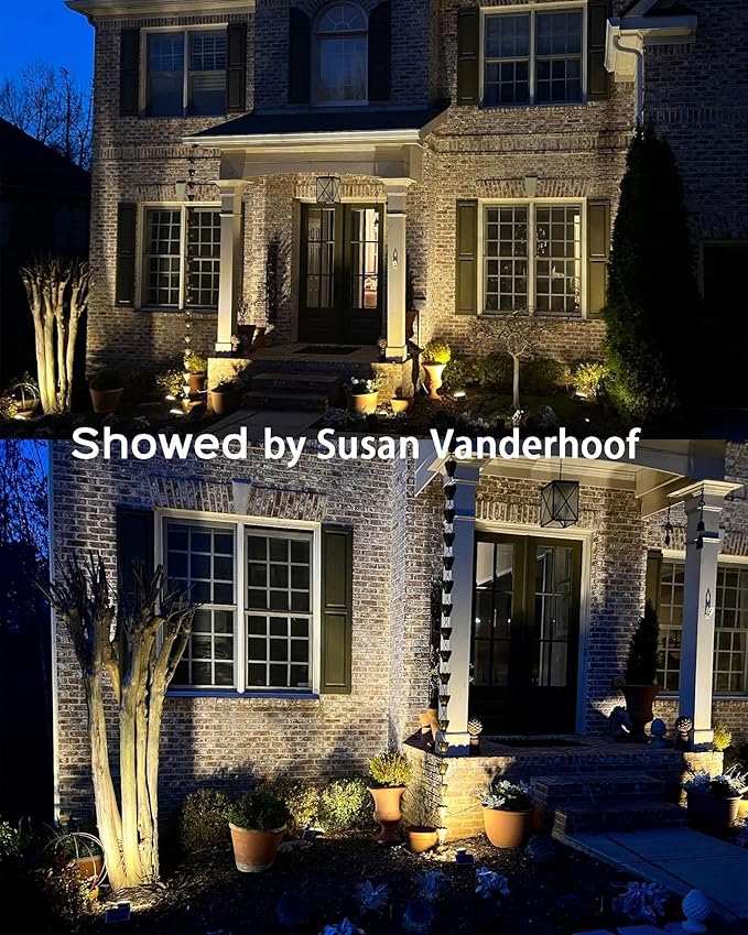 JACKYLED 84-LED Solar Spotlights 5 Lighting Modes 360° Adjustable IP65 Waterproof Super Bright Overnight Solar Spot Lights for Outside with Extendable Spike for Yard, Garden, Lawn, Pathway, 4 Pack