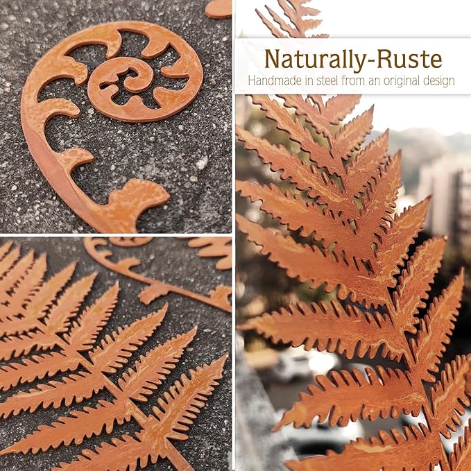 Metal Flowers for Outside,Garden Stakes Decorative,Flower Bed Decor Plant Stakes,Garden Statues Outdoor Clearance,Metal Yard Art Outdoor,Plant Decorations for Pots