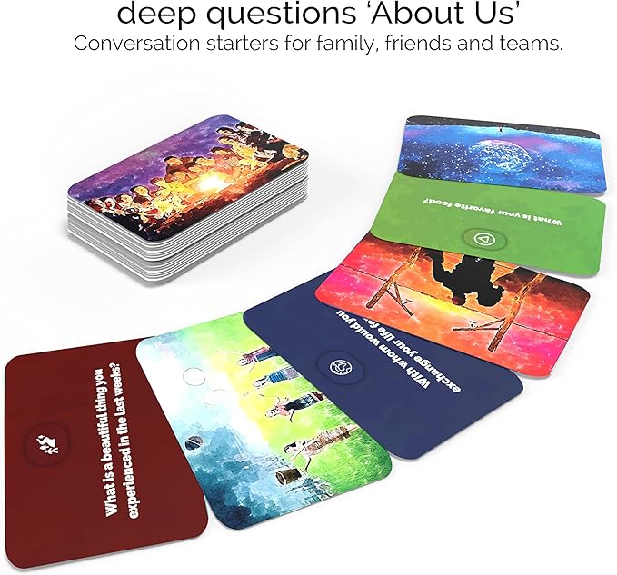 metaFox About Us Conversation Starters | 101 Getting to Know You Questions | Fun and deep Conversation Cards Game for Friends, Family, teammates