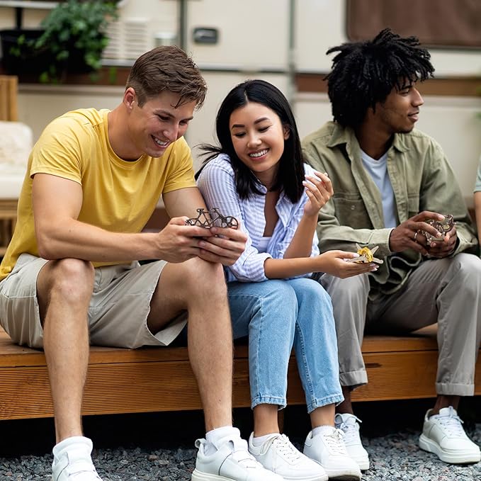 9 PCS Metal Brain Puzzles Fidget Puzzle Mind Challenge - Unlockable Interlocking Puzzles Toys Gift for Adults and Teenagers