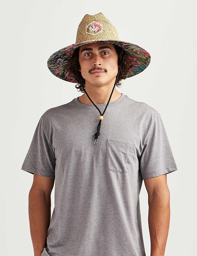 Straw Hat for Men & Women | Lifeguard Hat, Beach Hat & Sun Hat | UPF 50+ Wide Brim for Sun Protection | One Size | Hemlock